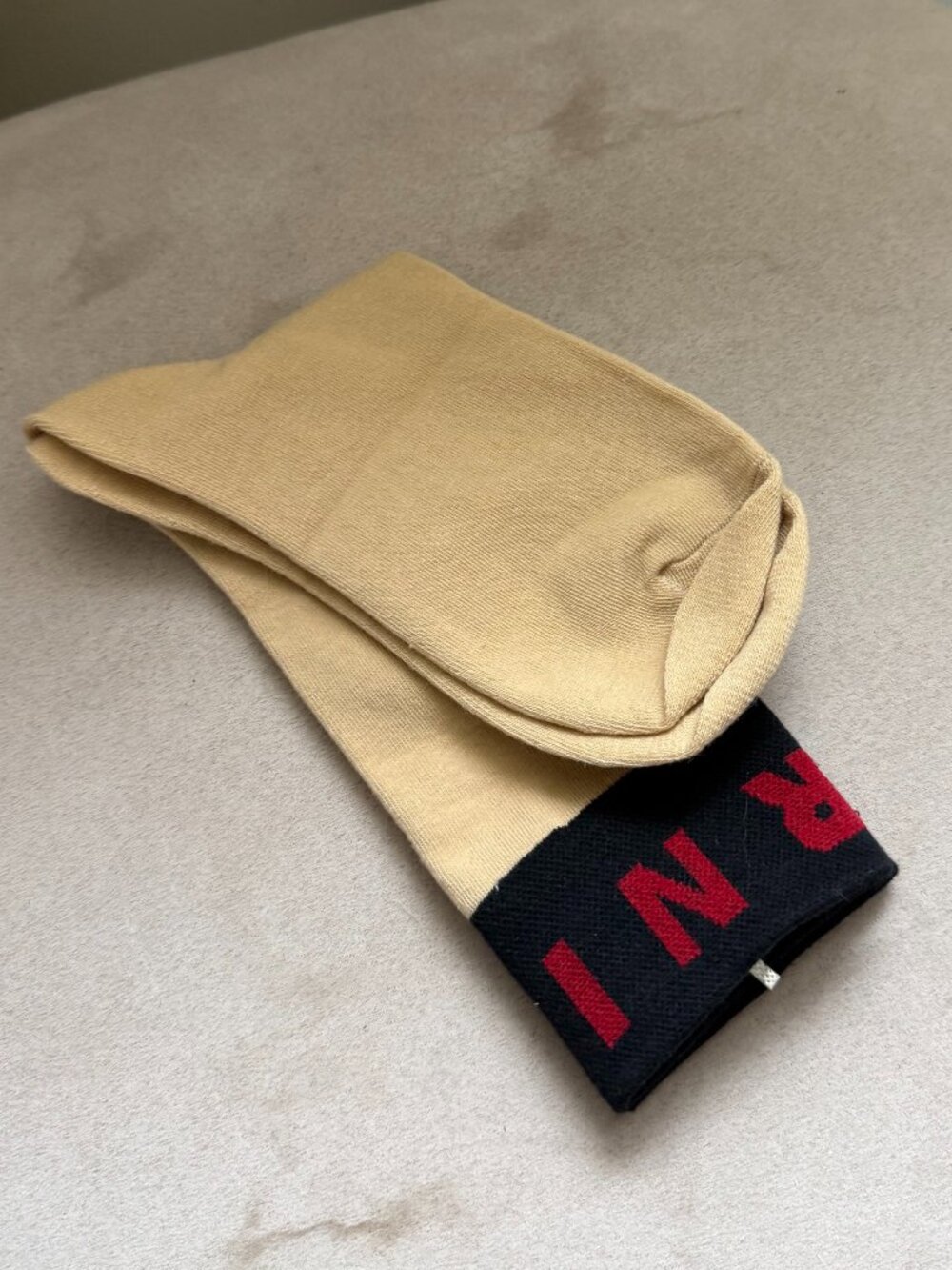 Logo beige socks